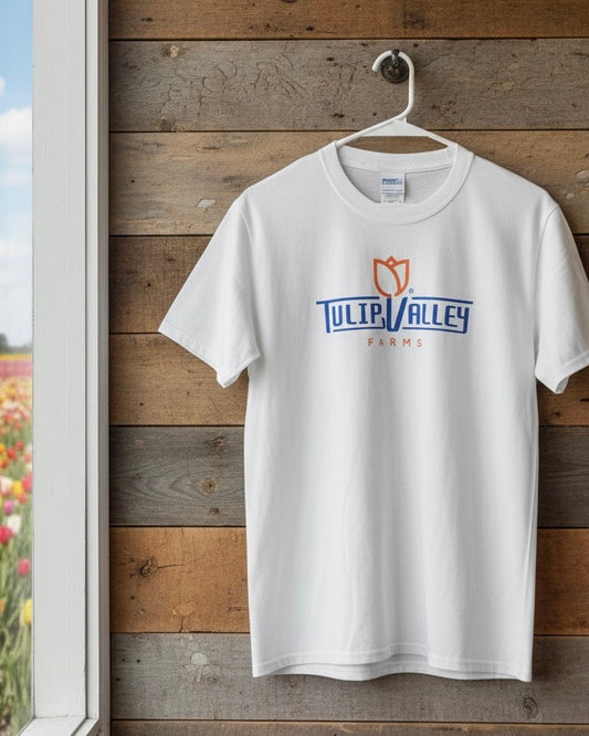 Tulip Valley Farms Blue & Orange Logo