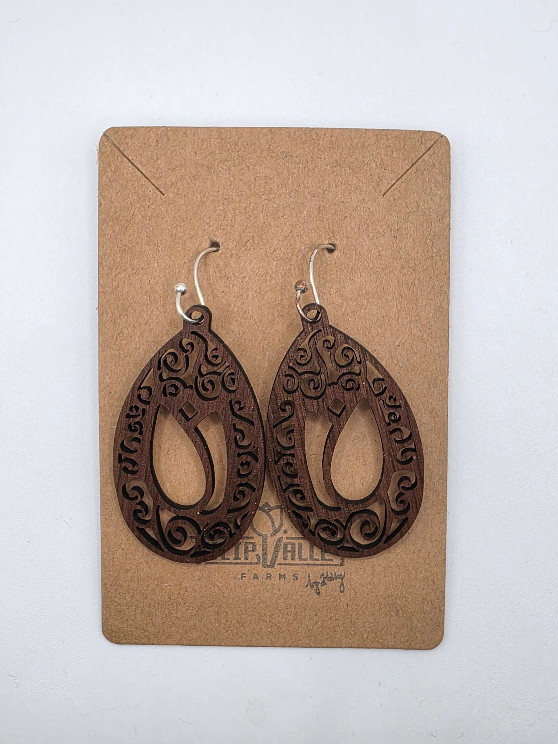 Intricate Tear-Drop Tulip Earrings from Tulip Valley Farms
