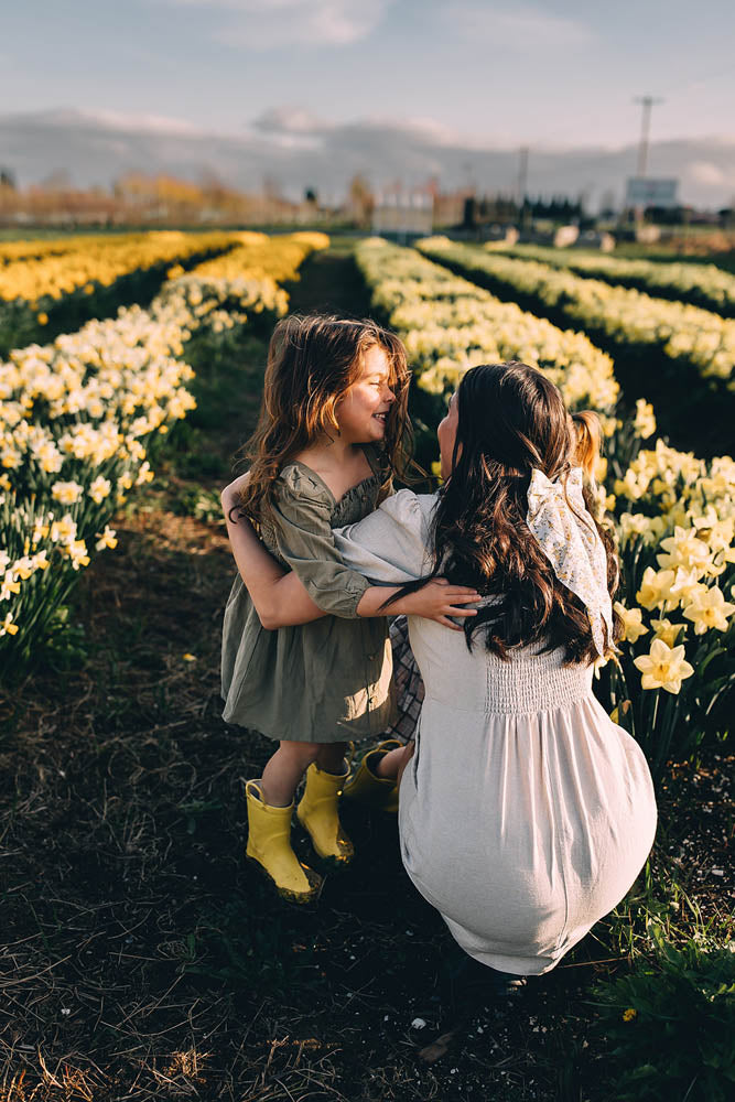 Tulip Valley Farms visitors in the field during Tulip Festival