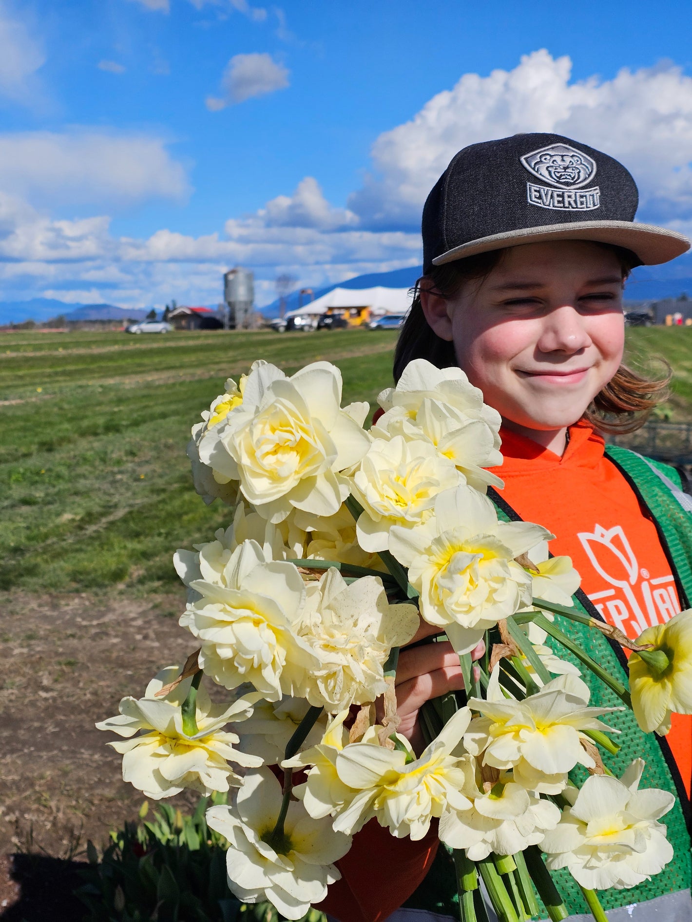 Child with U-Pick Daffodils from Tulip Valley Farms