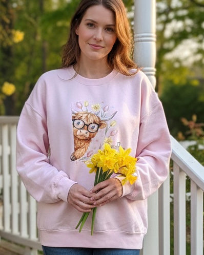 Tulip Cow Sweatshirt